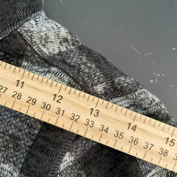 Calvin Klein Women's XS Gingham Black Gray Checker Fleece Zip Up LS Jacket - Picture 6 of 16